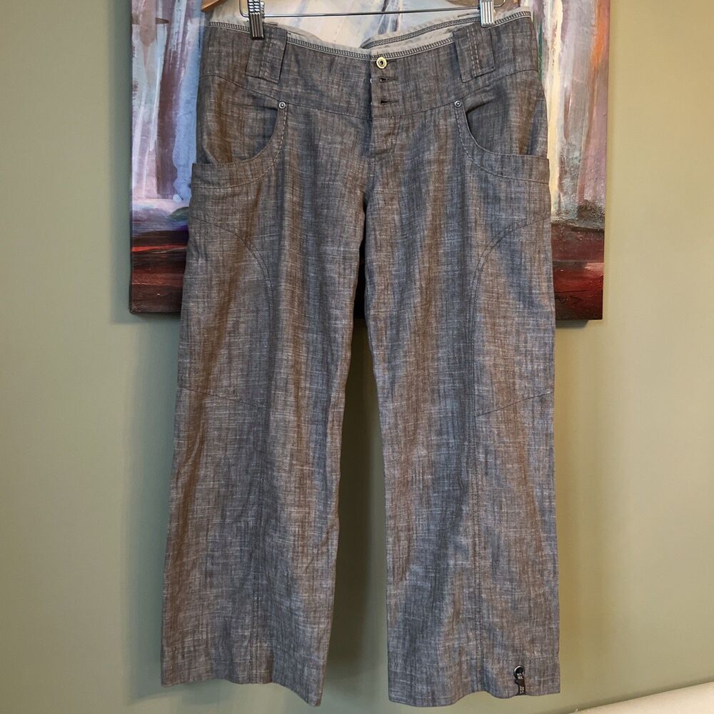 Mexx Gray Cropped Wide-Leg Pants